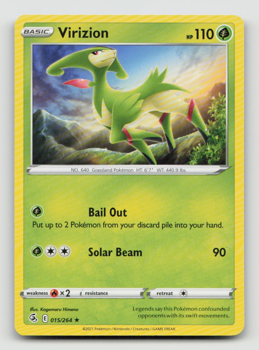 VIRIZION 015/264 Rare Pokemon FUSION STRIKE