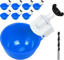 Chicken Waterer Cups, 8 Pack Blue Automatics Chicken Waterer, Professional Poult