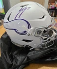 JJ MCCARTHY VIKINGS SIGNED WINTER WARRIOR SPEED FLEX HELMET  - WITNESSED BECKETT