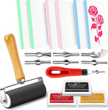 6Pcs 4"X2.4" Rubber Carving Blocks, Linoleum Block Stamp Making Kit for for DIY