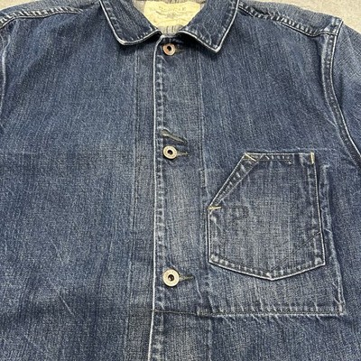 RRL Double RL Ralph Lauren Engineer Coat Jacket Indigo Blue Medium