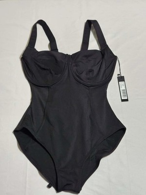 TA3 Lifty One Piece Swimsuit TA3011S FG20 Black Womens M Short NWT