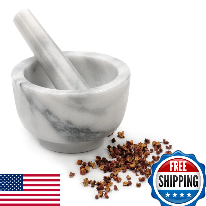 Rsvp International Rsvp White Marble Mortar And Pestle Mor-2
