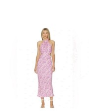 Astr Floral Halter Midi XS Dress - New