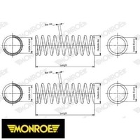 2X Fahrwerksfeder Monroe SE3528 2 Federn Satz Federnsatz FüR Toyota
