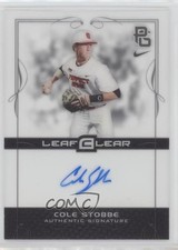 2015 Leaf Ultimate Draft Perfect Game Clear Cole Stobbe #BA-CS1 Auto a2v