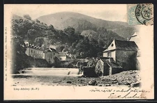CPA Licq-Athérey /B.-P., Vue partielle et le pont 1904 