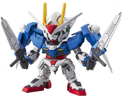 BANDAI SPIRITS 2688334 SD Gundam EX Standard Mobile Suit 00 Double O Pre-colored