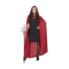 Unisex Hooded Adult Costume Cape  Red