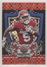 2019 Panini Prizm Draft Crusade Red White & Blue 7/99 Marquise Brown #2 jn1