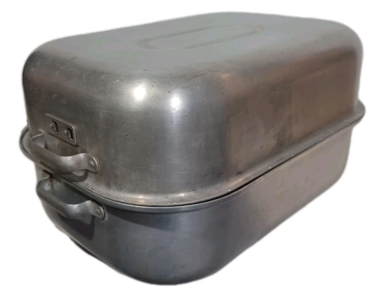 Royal Chef Aluminum Turkey Roasting Pan w/ Lid No. 125 Vintage With Rack
