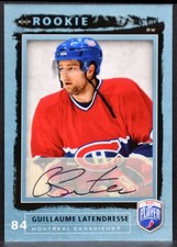 2006-07 UD Be A Player Rookie Autographs Guillaume Latendresse 231 RC Auto 5126
