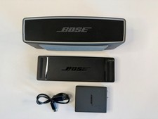 Bose SoundLink Mini II Bluetooth Speaker Carbon w/ Charging Cradle  OEM Charger