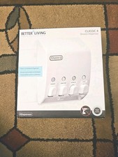 The Dispenser 4 Chamber Shower Shampoo Body Wash Soap Conditioner Dispenser NEW