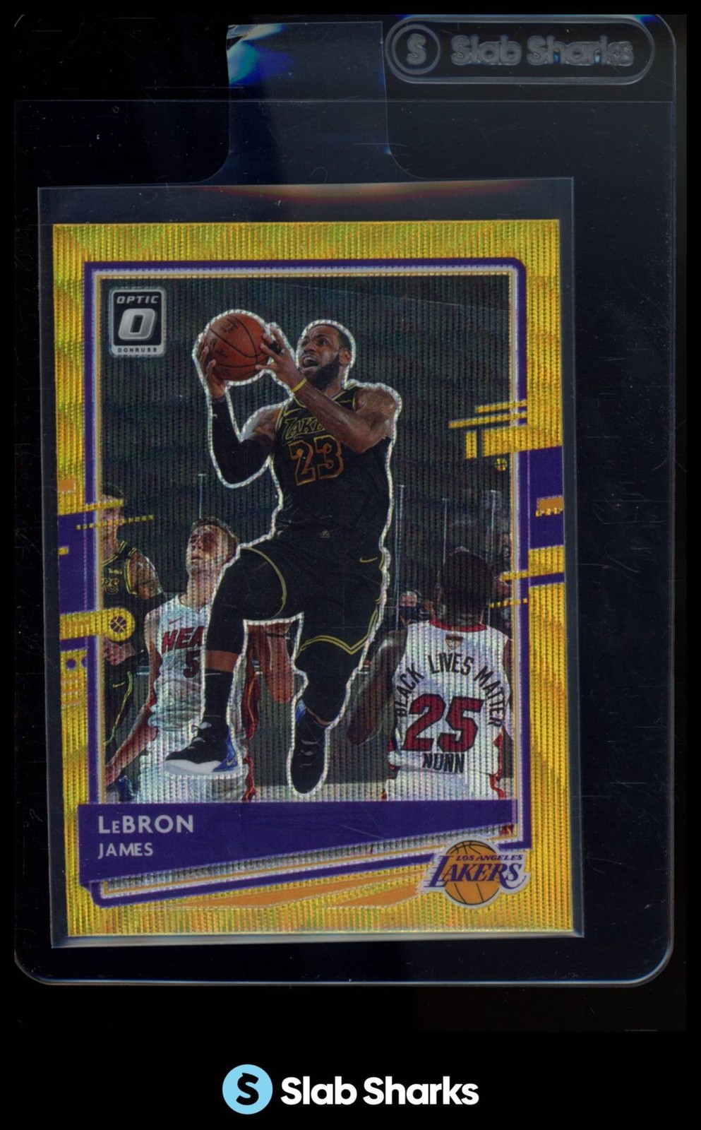 2020 PANINI DONRUSS OPTIC #13 LEBRON JAMES GOLD WAVE