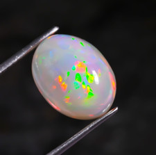 5.00 Ct Natural Ethiopian Fire Opal Cabochon Loose Gemstone 13x10x6 mm
