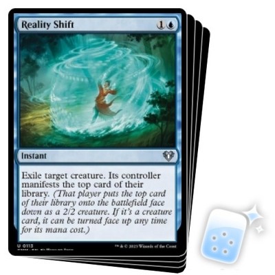 REALITY SHIFT X4 Commander Masters Magic MTG MINT CARD