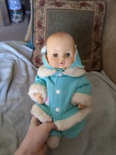 1969 Effanbee Doll 6569 In Pink/blue Crochet Outfit Open/close Eyes 12