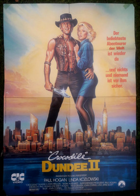 Crocodile Dundee II - Film Kino Video Poster A1 Plakat
