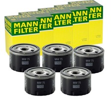 5x MANN-FILTER MW 75 ÖLFILTER ANSCHRAUBFILTER 5-STÜCK!