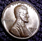 1957-D LINCOLN CENT....HIGH END BU...................MIN. BID .01 & NO RESERVE!
