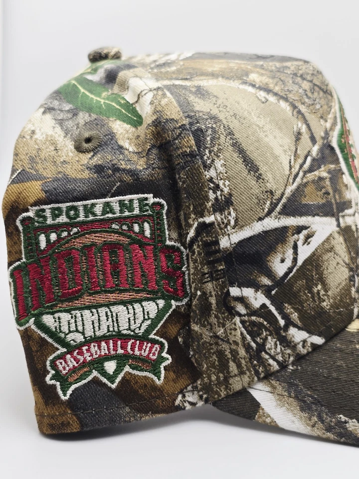 New Era Spokane Indians Baseball Team Realtree Camo 9forty A-Frame Snapback Hat  - Image 2 of 4