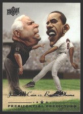 Barack Obama / John McCain #PP-12 2008 Upper Deck Presidential Predictors