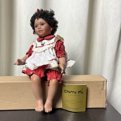 Ann Timmerman Georgetown Collection Cherry Pie 14in Porcelain Doll Vintage