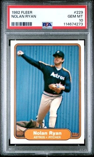 1982 FLEER NOLAN RYAN #229 - PSA 10 GEM MT
