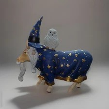 Vtg Cow Parade “Moolin The Magician” GUC Read