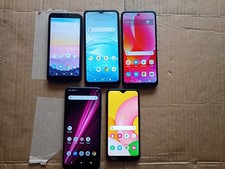 Lot Of 5 AT T/Motorola/T-Mobile/Samsung Smartphones Read Description 