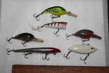Lot of 6 Mixed Bass Baits; 4 Crankbaits, 1 Je...