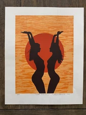 Fred Edwards "Sun Dance" Art Lithograph 12" x 15" Signed & Dated 1978 #9/50