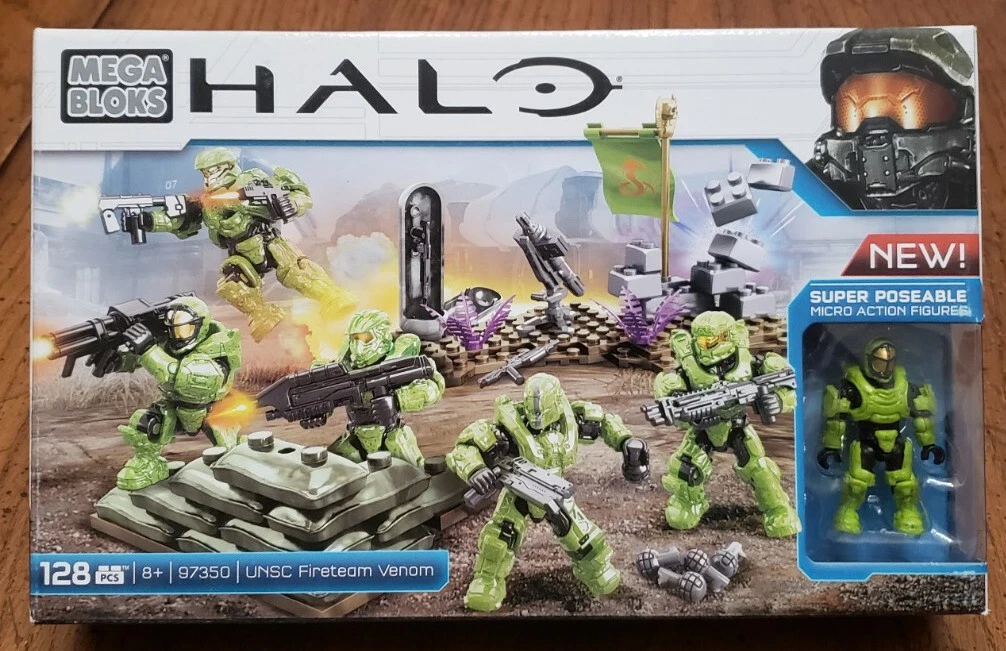 Mega Bloks Construx Halo UNSC Fireteam Venom AUTHENTIC NEW VHTF