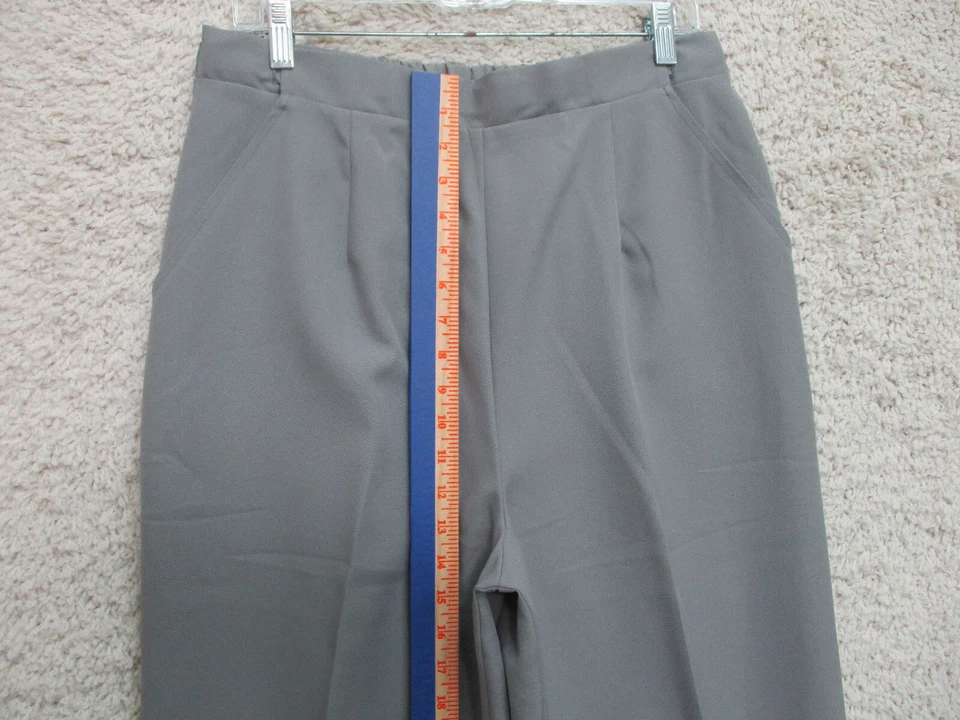 VINTAGE Haband Pants 14 Womens Regular Size Gray Dress Pull On Pockets Stretch - Imagem 3 de 4
