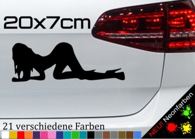 Sexy Babe Aufkleber Traumfrau Model High Heels Figur Silhouette Vinyl 20x7cm