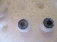 16 mm Gray Round Handblown Glass Eyes 10.7 mm Iris Doll Crafts N49