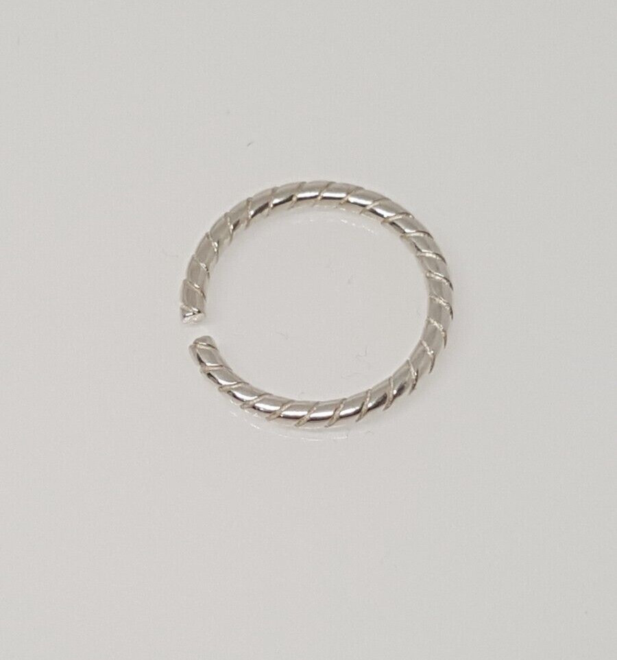 Fabulous Solid Patterned Band Ring 925 Silver Siz… - image 5