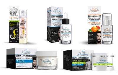 RETINOL COMPLEX GESICHTSCREME UND SERUM UND KÖRPERCREME FÜR MÄNNER ANTI-AGING UND KÖRPERPFLEGE