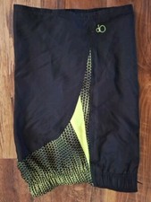 OP BLACK GREEN LINED SWIM TRUNKS BOARD SHORTS SZ M 32-34 FREE SHIPPING