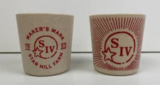 Maker’s Mark Bourbon Whisky Plastic Cups 2 Different Styles Lot Bundle of 2