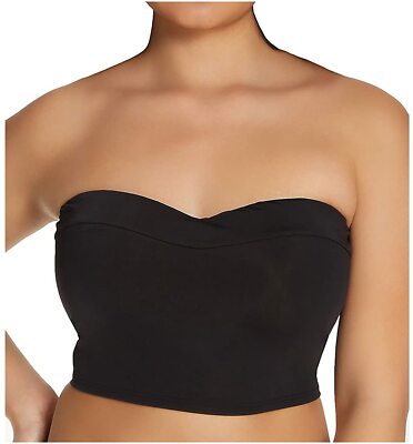 Sunsets BLACK Waverly Bandeau Swim Top, US D, UK D