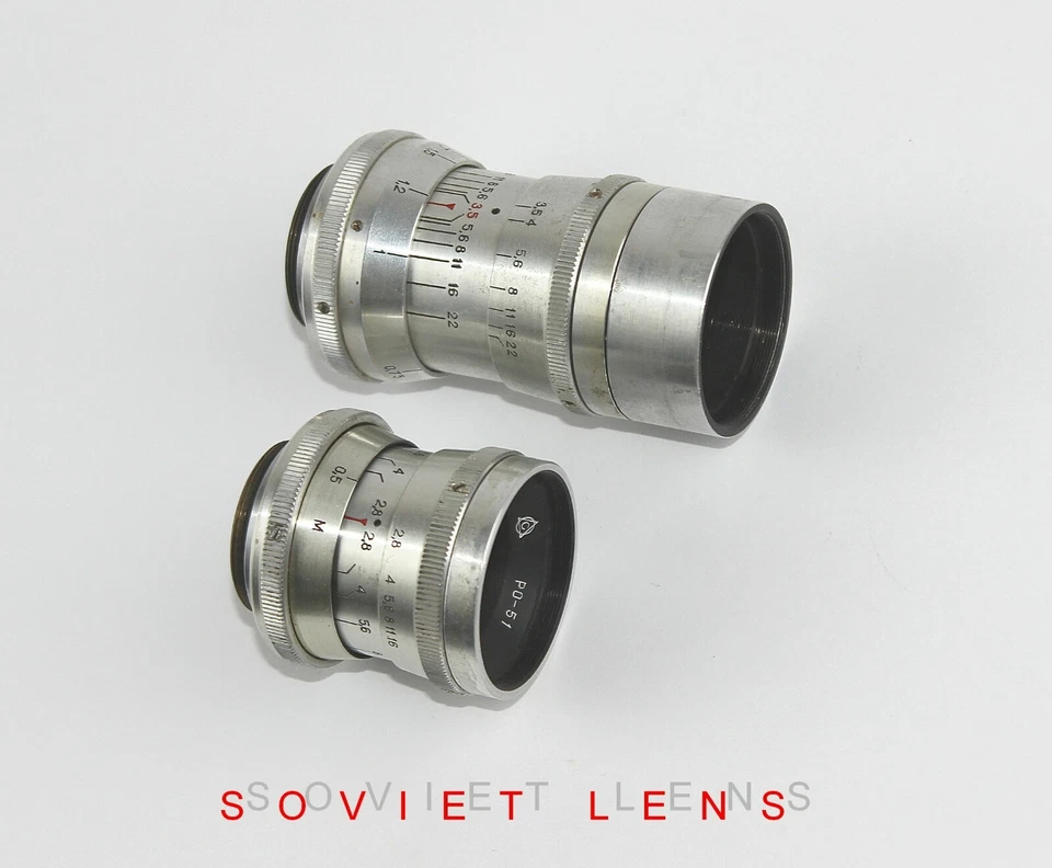 Soviet lens INDUSTAR-50 (3.5/50) RO -51 (2.8/20) for camara Kiev16C Mount M27 - Image 4 of 4