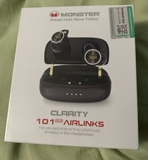 Monster Clarity 101Plus AirLinks Wireless Earbuds, Bluetooth 5.3 in-Ear.