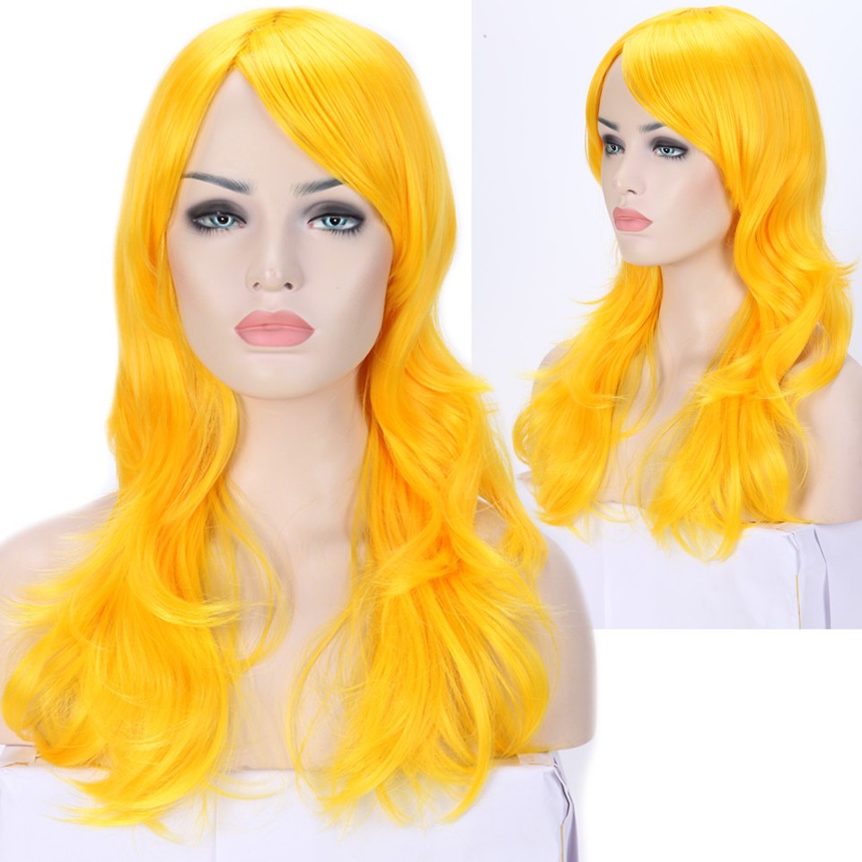 60/80/100cm Cosplay Party Wig Long Straight Curly Wavy Fashion Costume