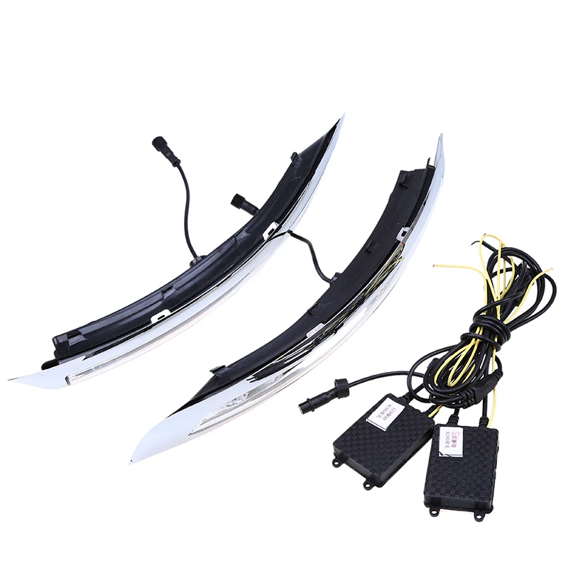 >DRL 2x LED Fog Lamp Turn Signal Daytime Running Light For Volvo XC90 2007-2014 - Image 2 of 4