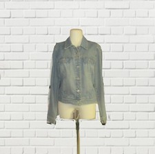 Vintage Old Navy Stonewashed Faded Denim Jean Jacket Small 1