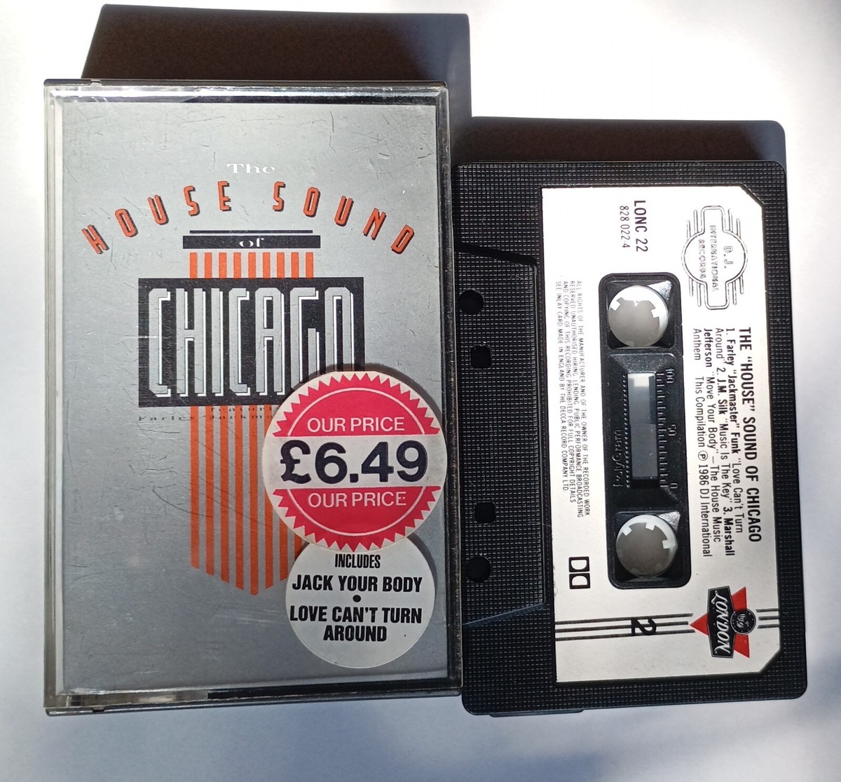 The House Sound Of Chicago LON C 22 LONDON RECORDS 1986 CASSETTE
