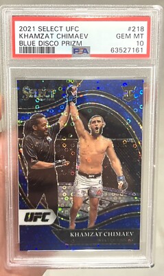 Gant UFC noir dédicacé signé Khamzat Chimaev/malles jaunes PSA/ADN COA | eBay