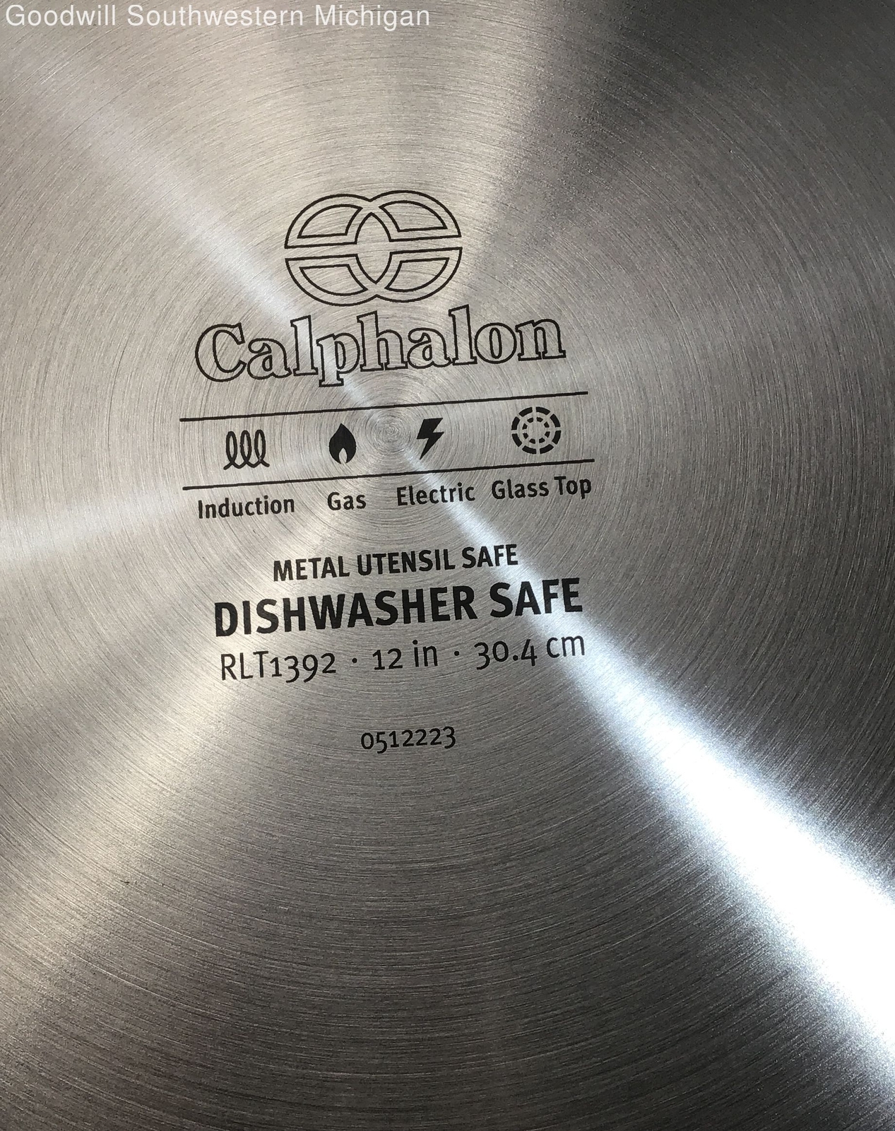 Calphalon Premier Stainless Steel 12inch Frying Pan with Lid NEW eBay